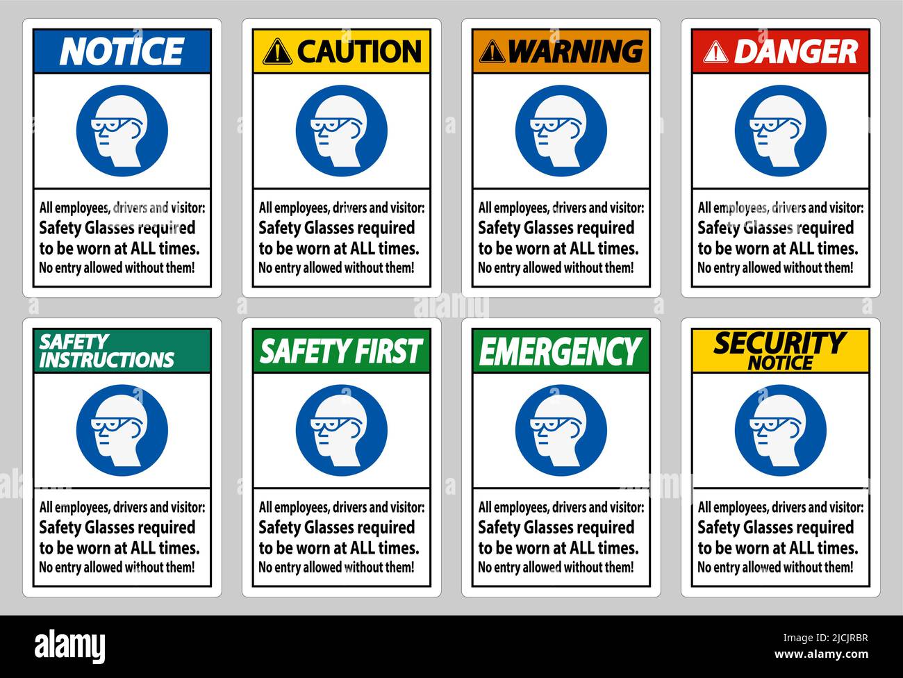 Danger sign for visitors Stock Vector Images Alamy