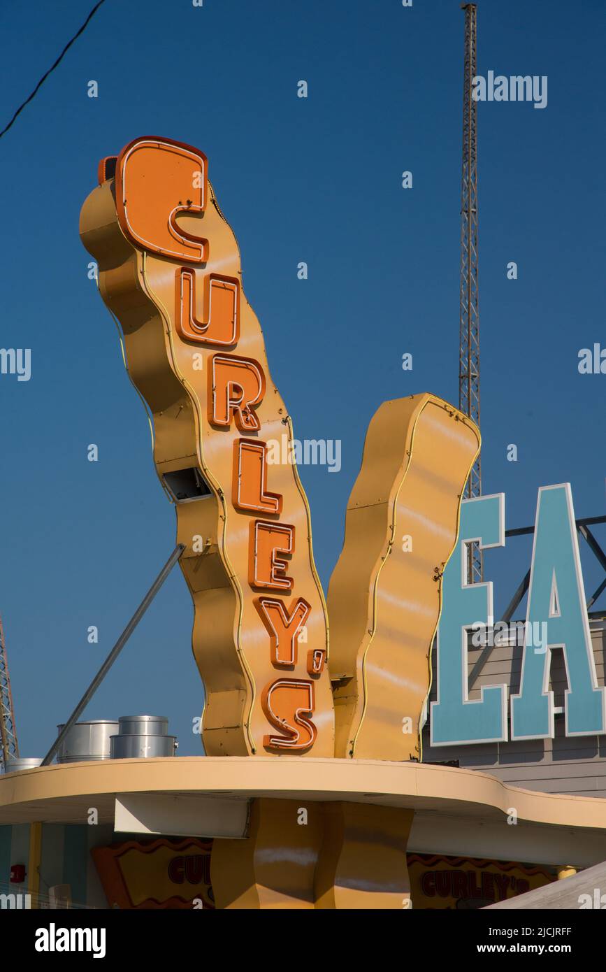 Wildwood, New Jersey neon sign Stock Photo Alamy