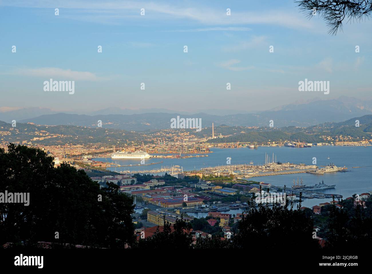 La Spezia naval base of the Italian military navy in Italy Stock Photo ...