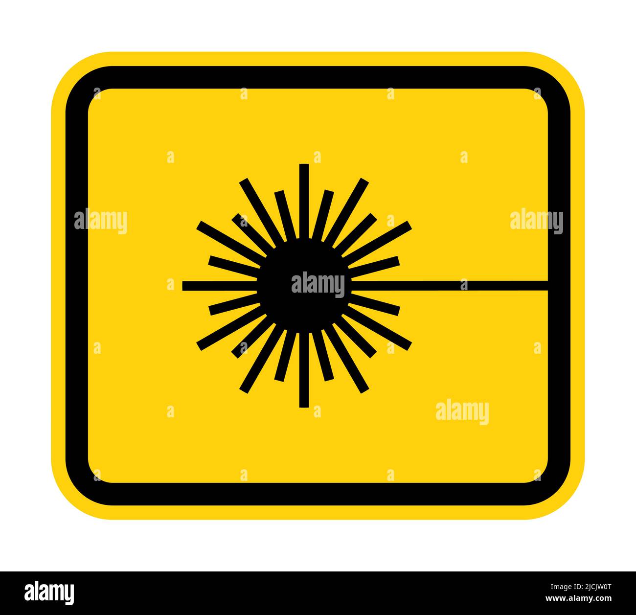 Beware Laser Beam Symbol Sign Isolate On White Background,Vector ...