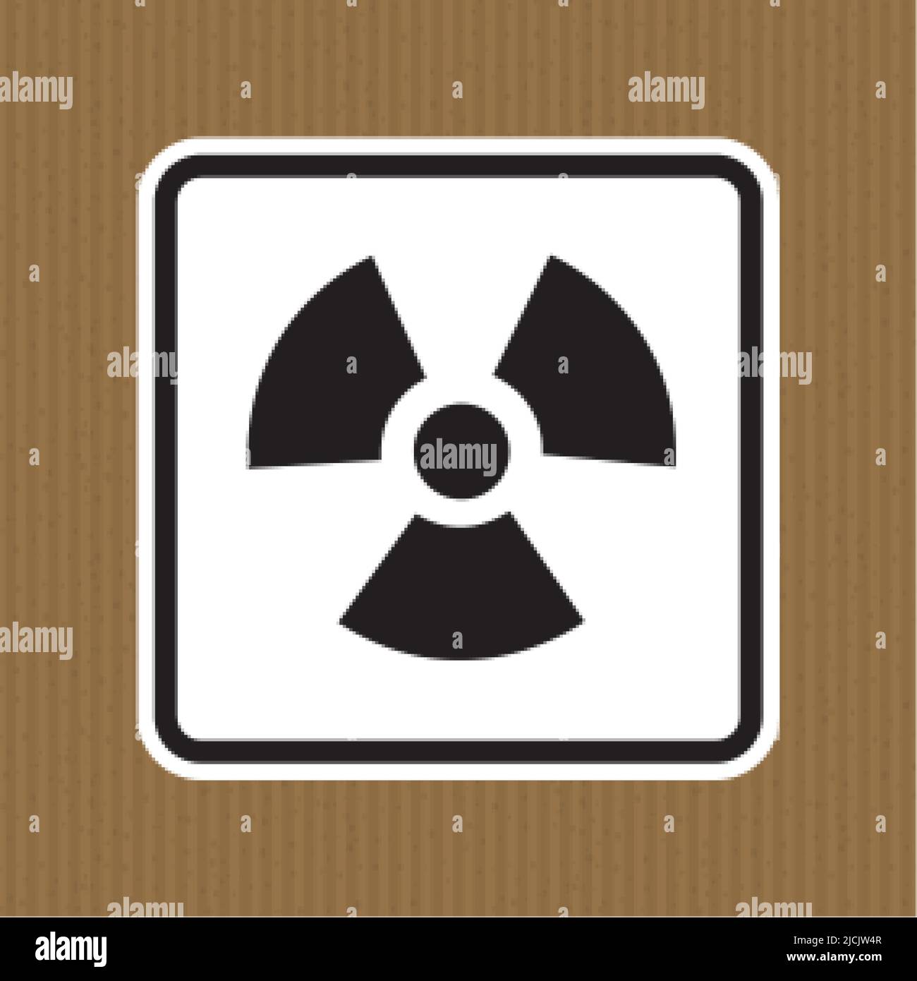 Radiation Hazard Symbol Sign Isolate on White Background,Vector Illustration Stock Vector