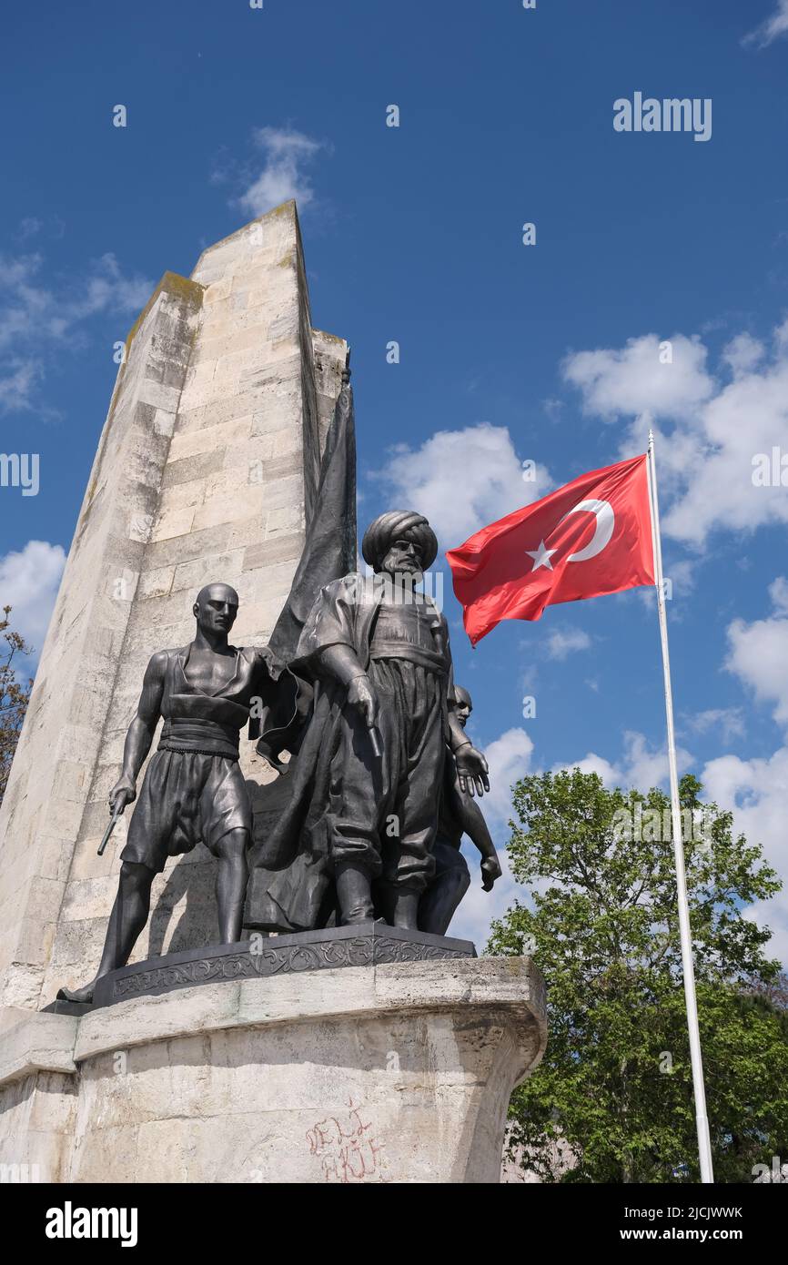 The Tomb of Hayreddin Barbarossa an Ottoman naval hero in Istanbul Turkey Stock Photo