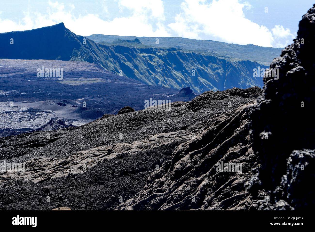 Piton de la Fournaise volcano, Reunion island, indian ocean, France