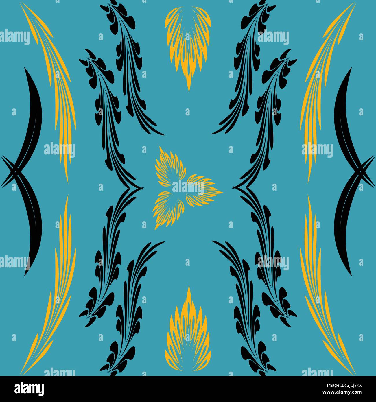 Folk flowers print Floral pattern Ethnic art Stock Vector Image & Art ...