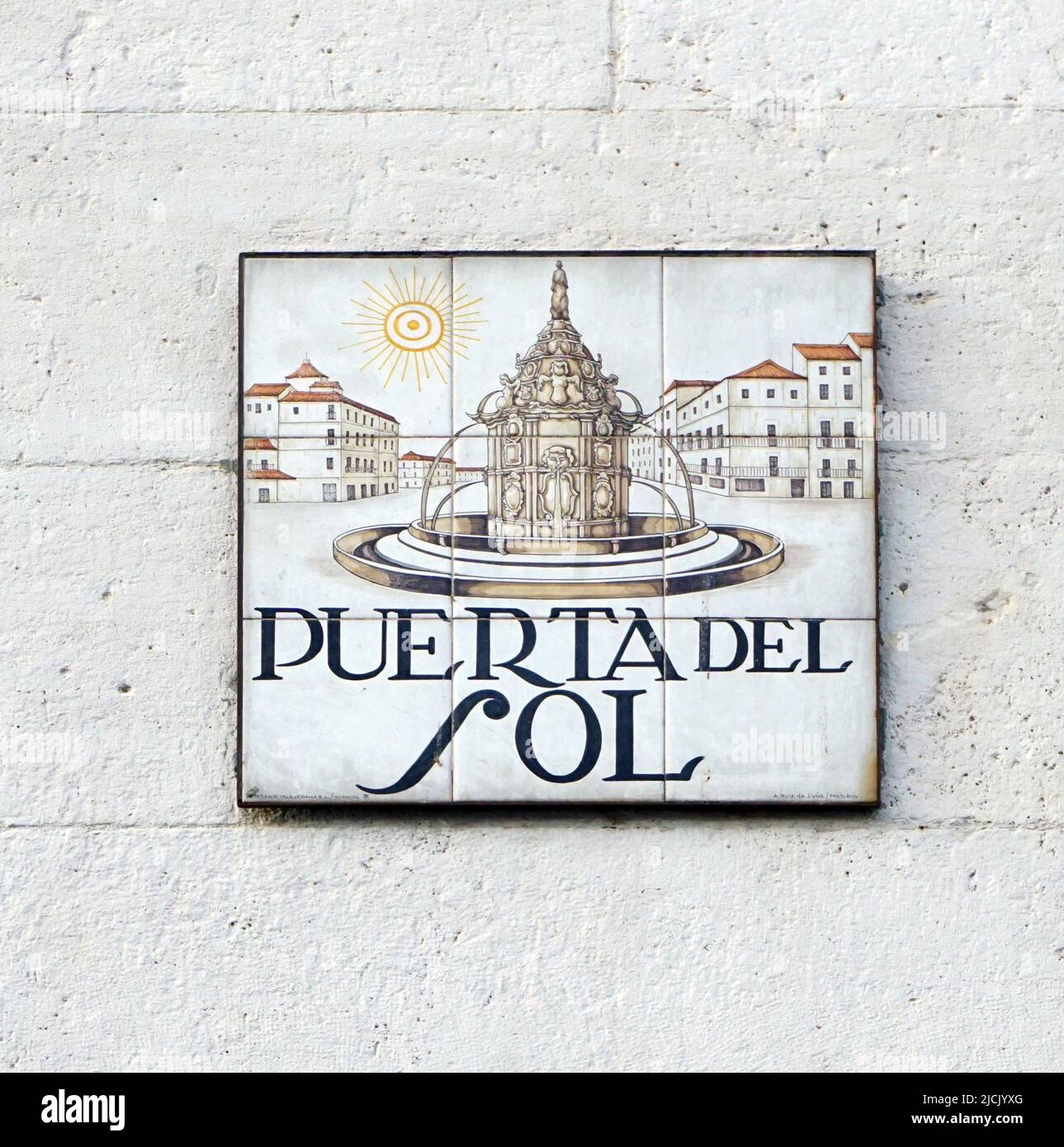 Puerta del Sol square in Madrid Spain Stock Photo