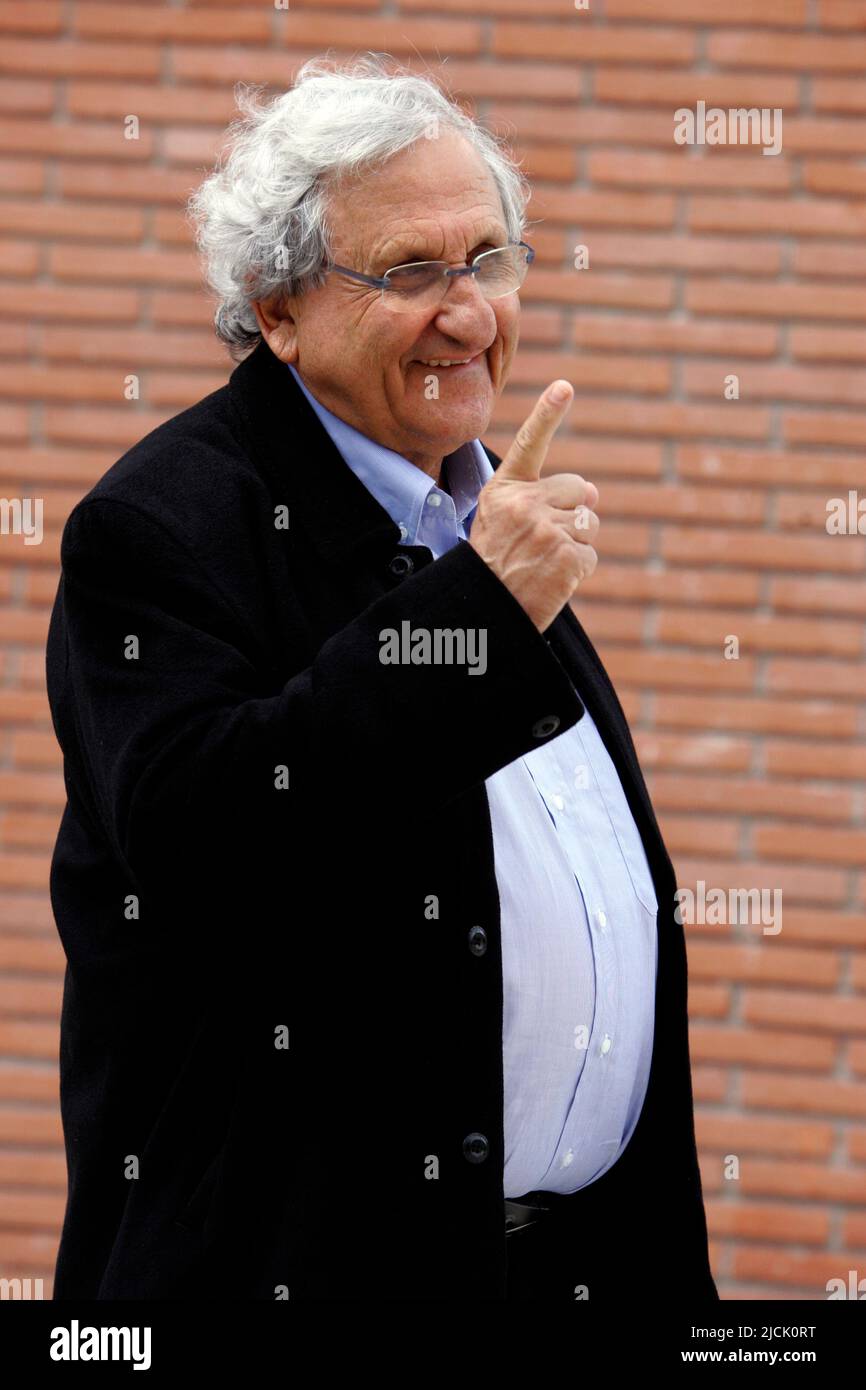 Rome, Italy, 27 March, 2010. Israeli writer Abraham Yehoshua portrayed during a literary festival. Yehoshua passed away on June 14, 2022, at the age of 85. Stock Photo