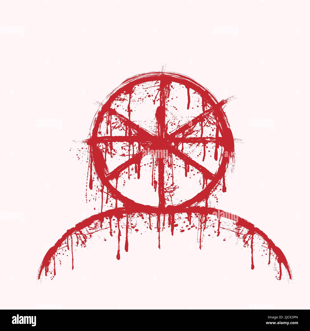 Blood splash lines circle symbol Stock Vector Image & Art Alamy
