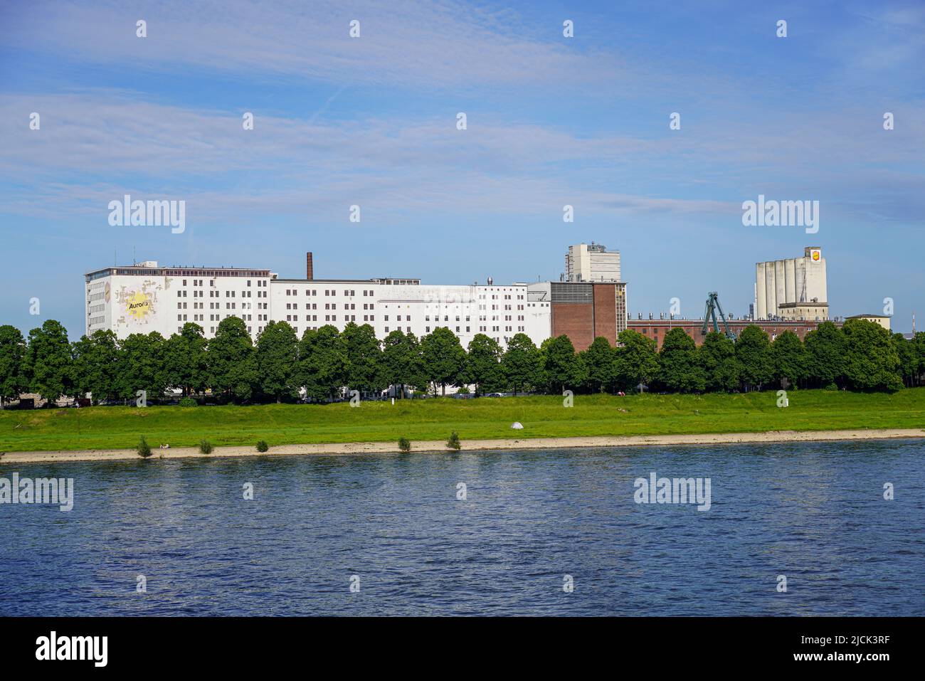 Deutz Harbor in Cologne: Reconstruction - Aurora mills become residential buildings, Cologne, Germany, 21.5.22 Stock Photo