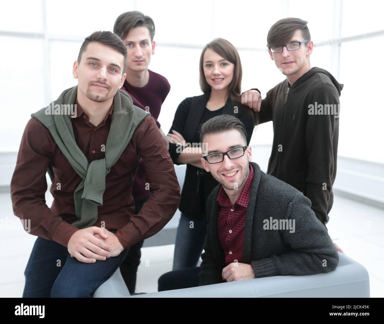 closeup portrait of successful business team Stock Photo - Alamy