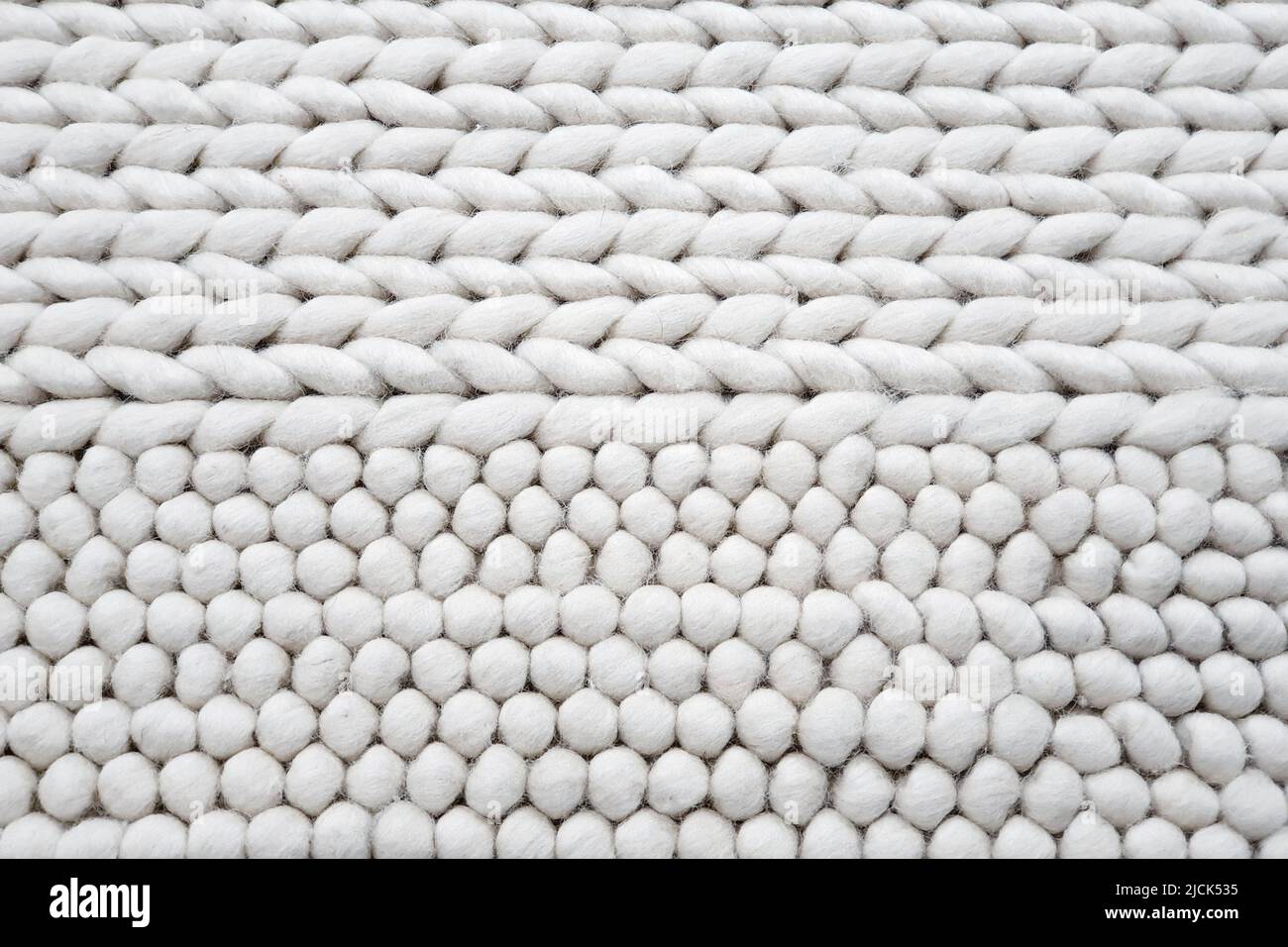 knitted white bath mat or toilet mat texture background, knitting