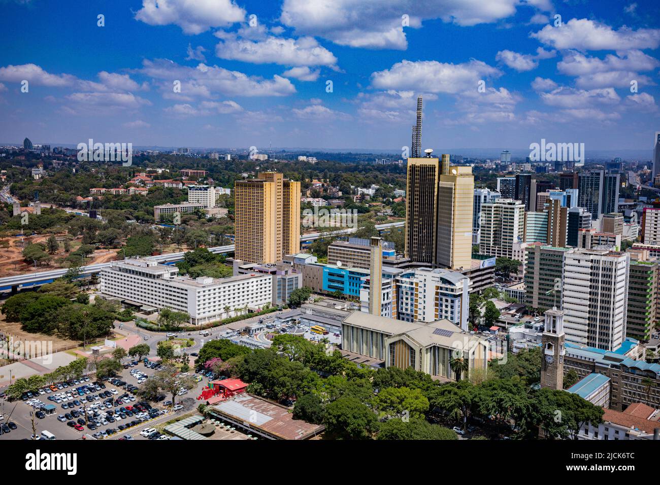 Nairobi Capital City County Streets Cityscapes Skyline Skyscrapers ...