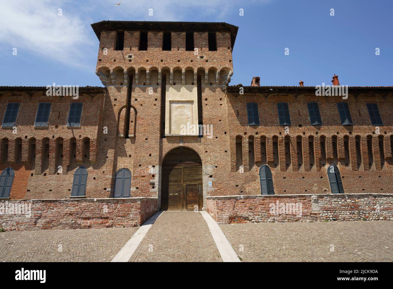 Historic castle of Galliate, Novara province, Piedmont, Italy Stock Photo