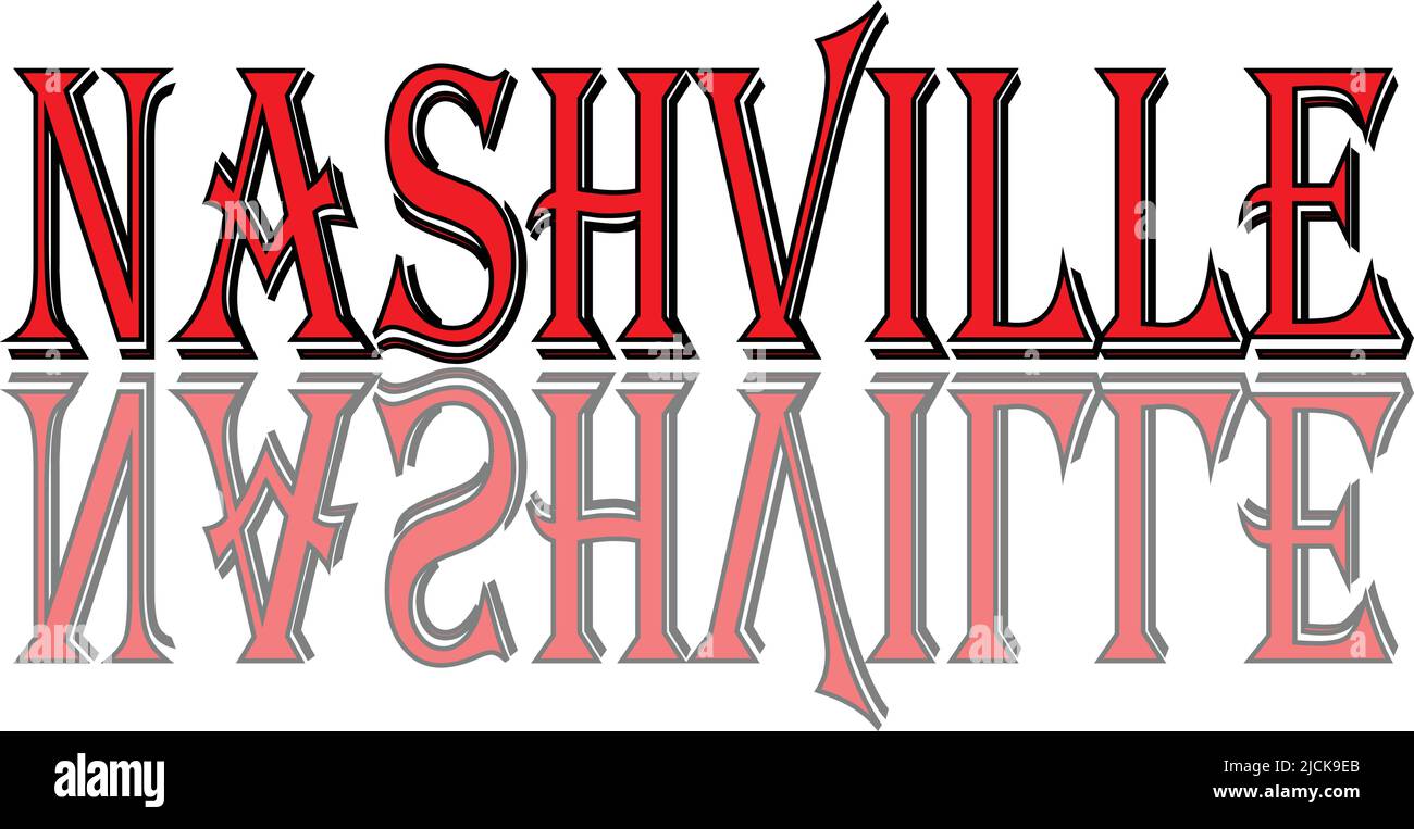 Nashville skyline illustration Cut Out Stock Images &amp; Pictures - Alamy
