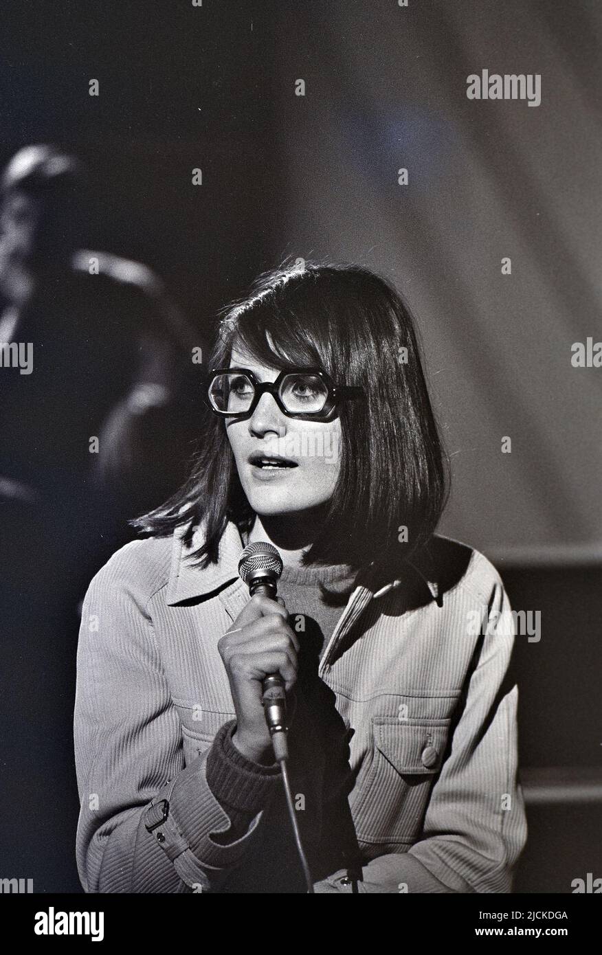 SANDIE SHAW UK pop singer on Ready, Steady, Go ! in January 1966. Photo: Tony Gale Stock Photo