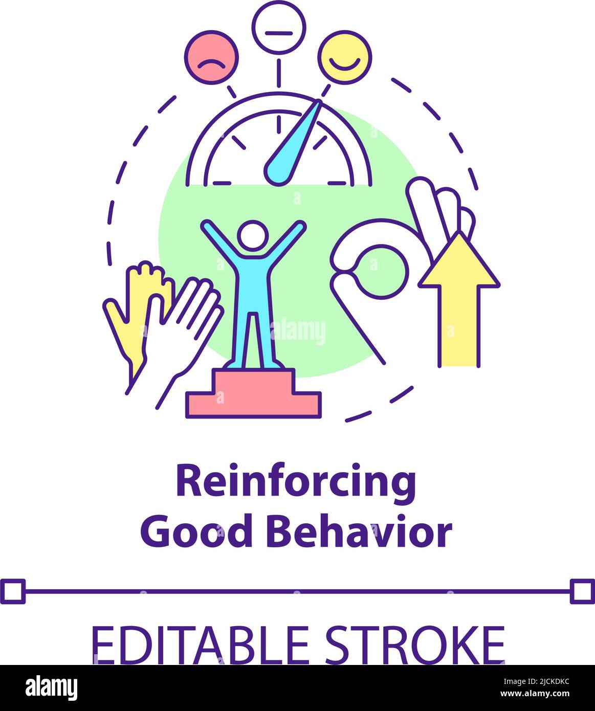 Reinforcing good behavior concept icon Stock Vector Image & Art Alamy