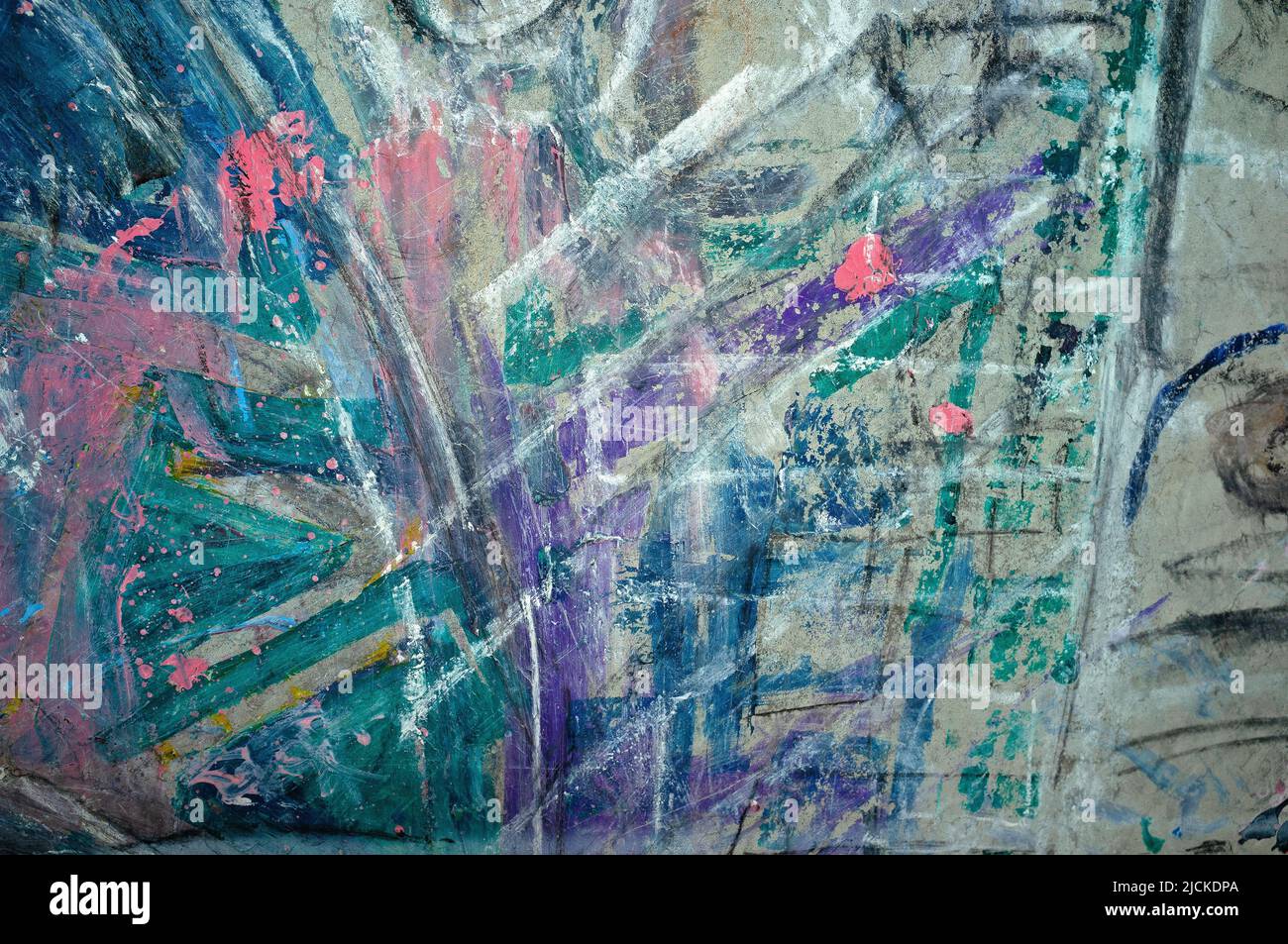 Chalk Graffiti 2 Stock Photo Alamy