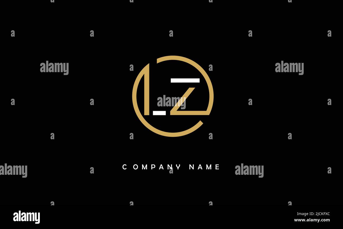 LZ, ZL Alphabets Letters Logo Monogram Stock Vector
