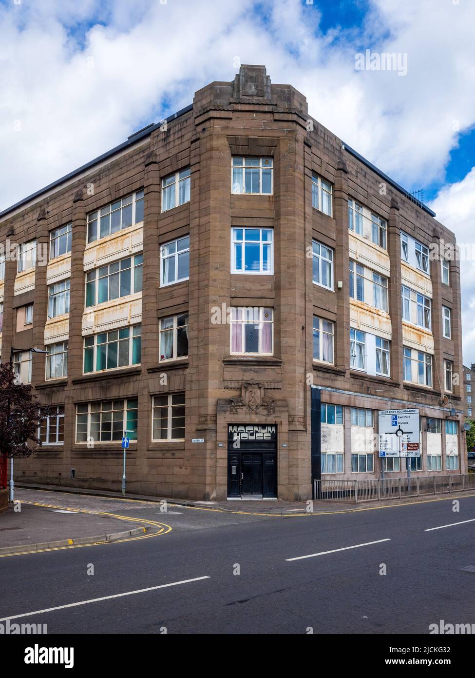 Magnum House Dundee at 138140 Seagate, Dundee. Listed Art Deco style
