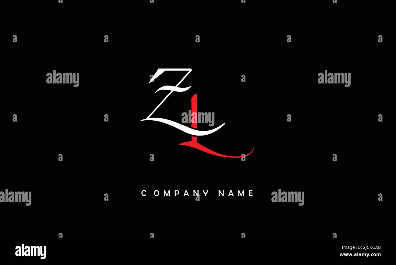 LZ, ZL Alphabets Letters Logo Monogram Stock Vector