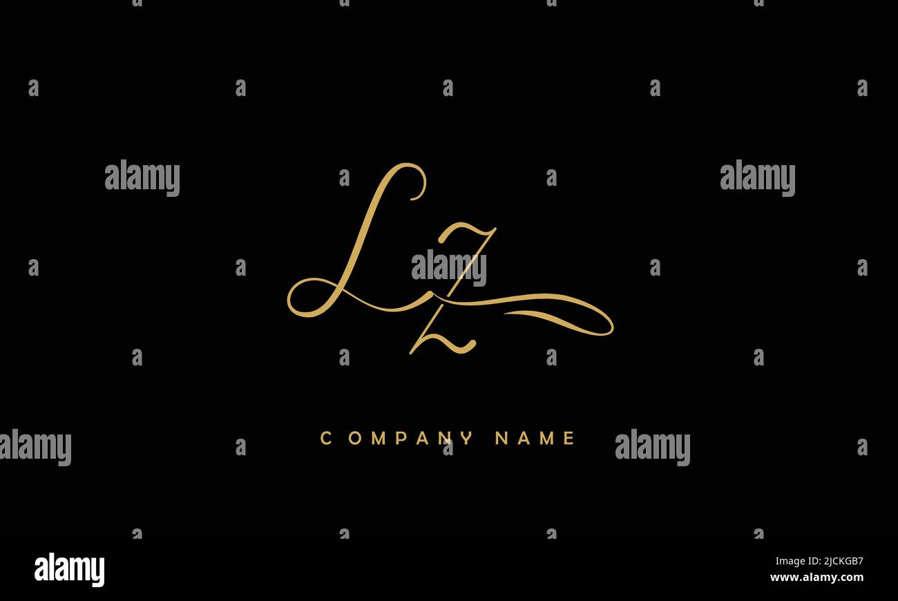 LZ, ZL Alphabets Letters Logo Monogram Stock Vector