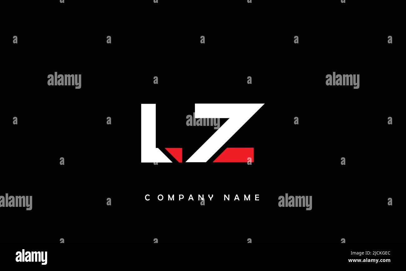 LZ, ZL Alphabets Letters Logo Monogram Stock Vector