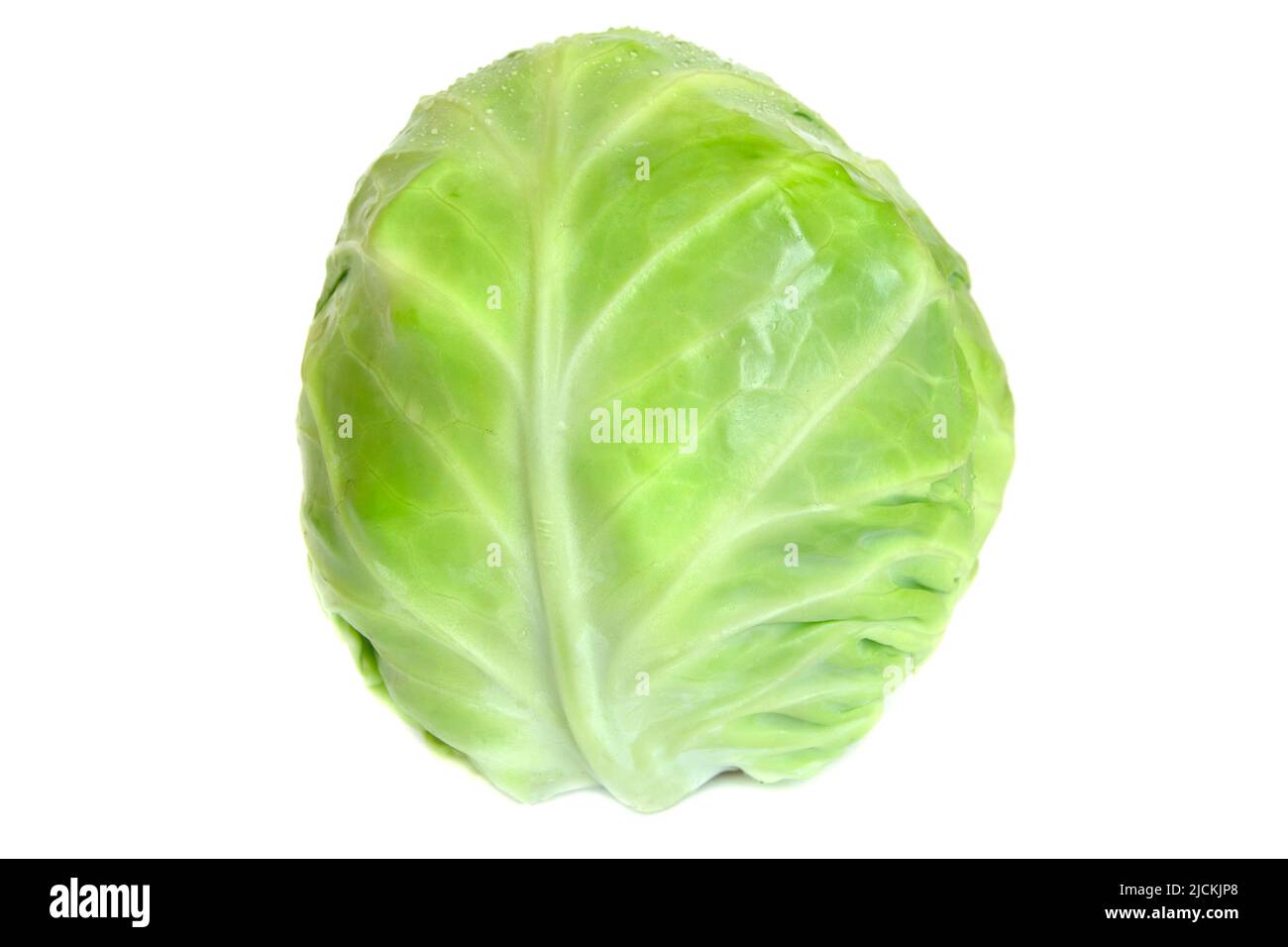 Green whole cabbage isolated on a white background Stock Photo Alamy