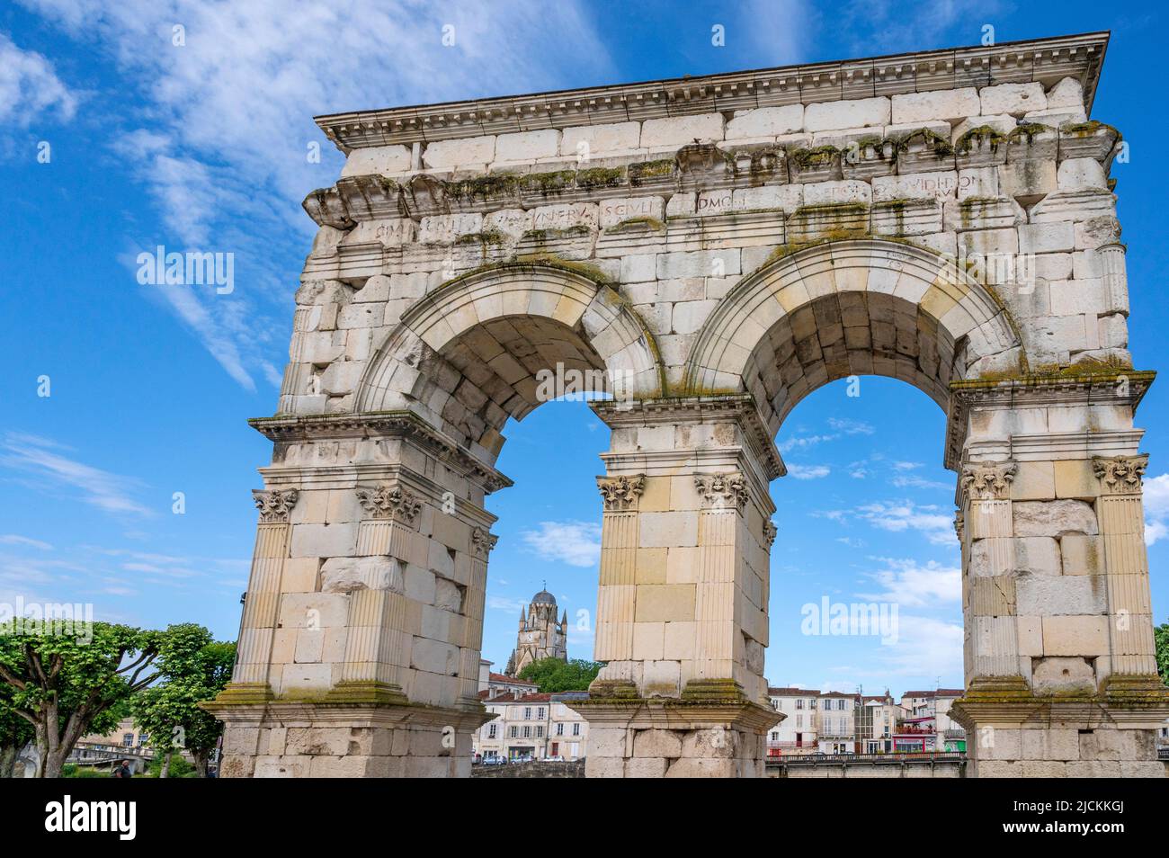 Ancient Roman arch Arch of Germanicus in Saintes Charente