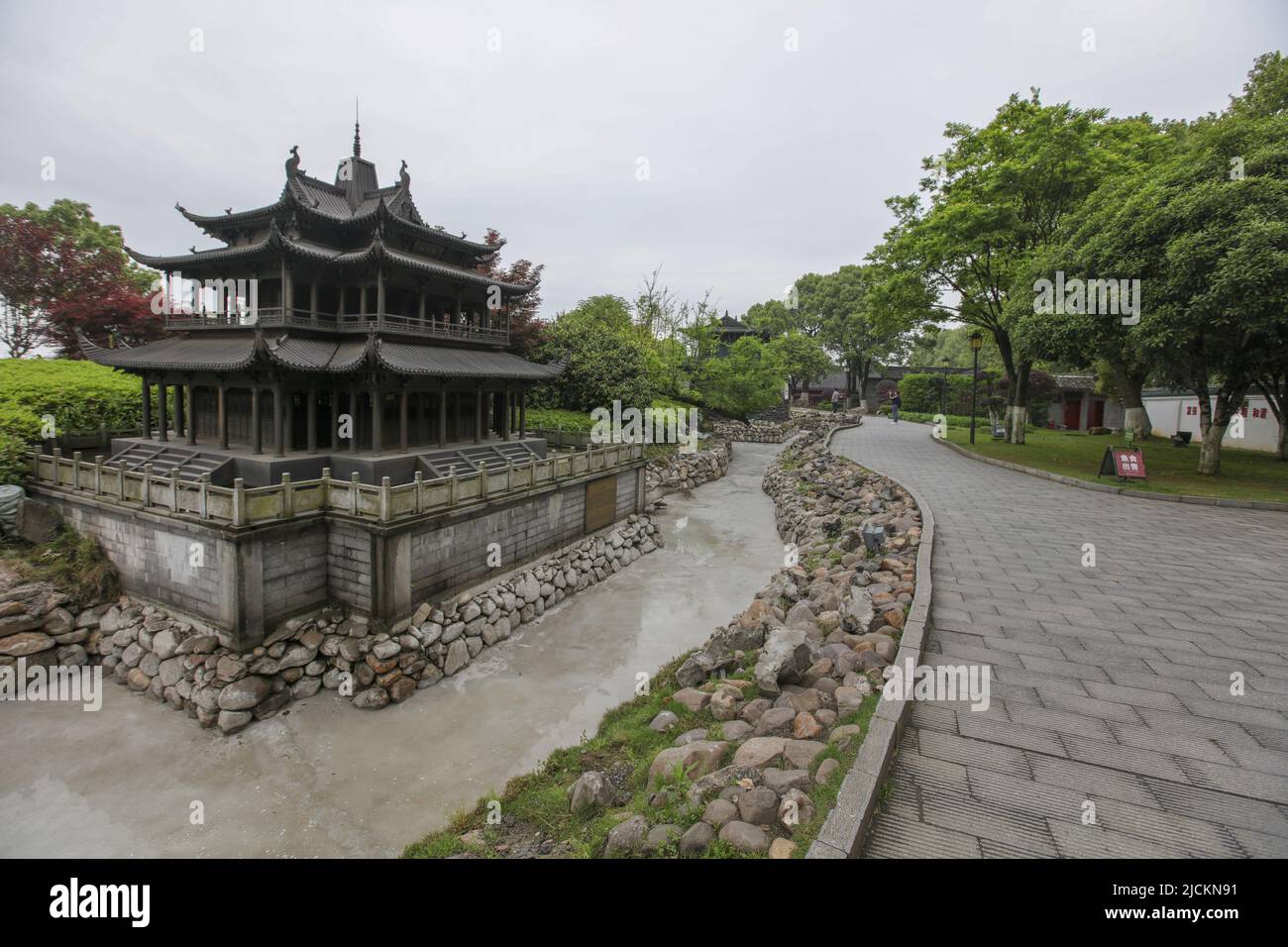 Hunan Yueyang Tower, architectural relics, historical and cultural tower, Yangtze River Dongting Lake scenery Stock Photo