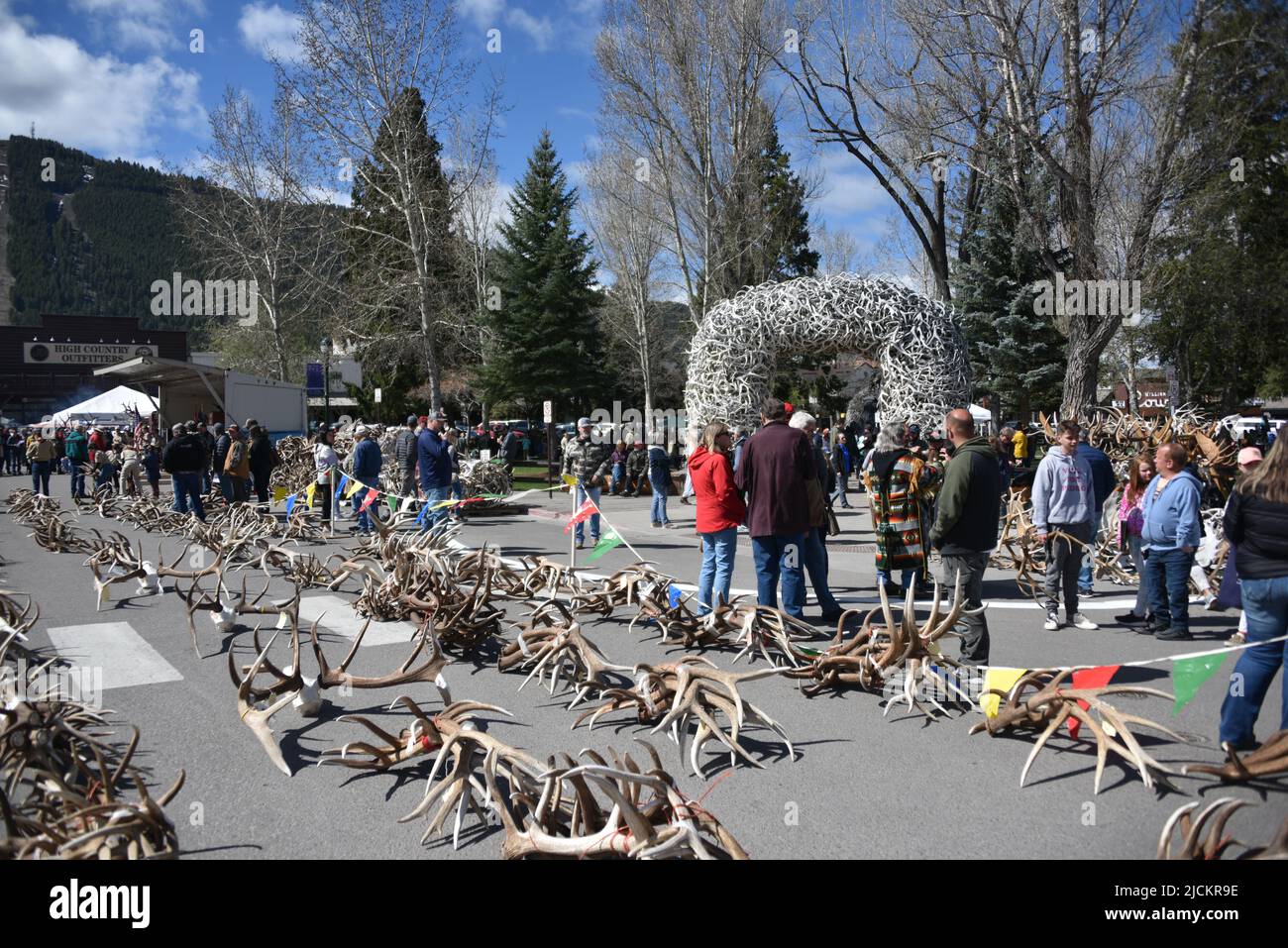 Jackson, WY. USA. 5/21/2022. Boy Scouts of America annual elk and moose