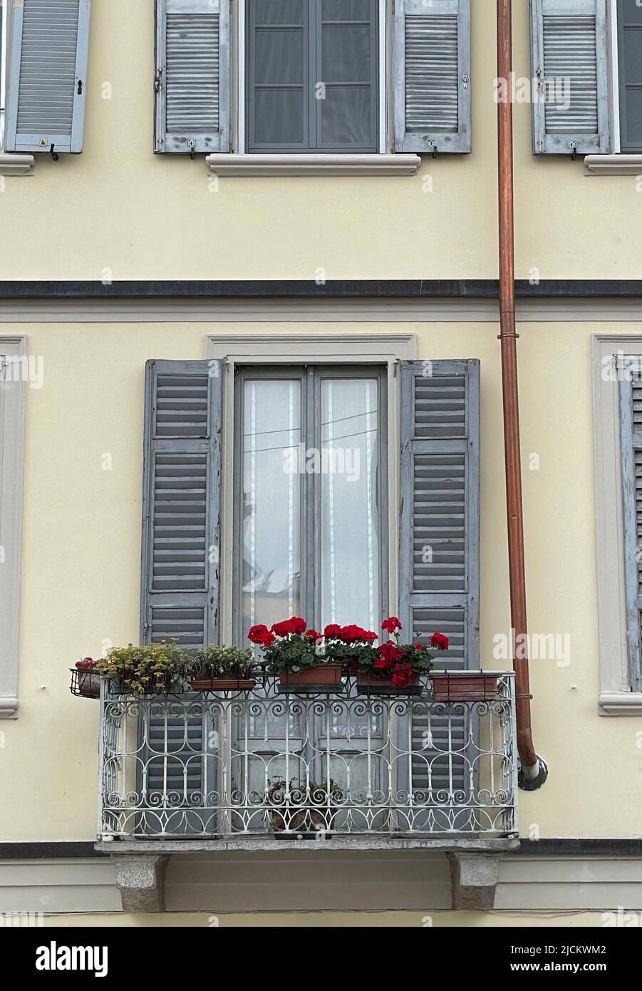 Traditional Italian Window Shutters Stock Photo Alamy