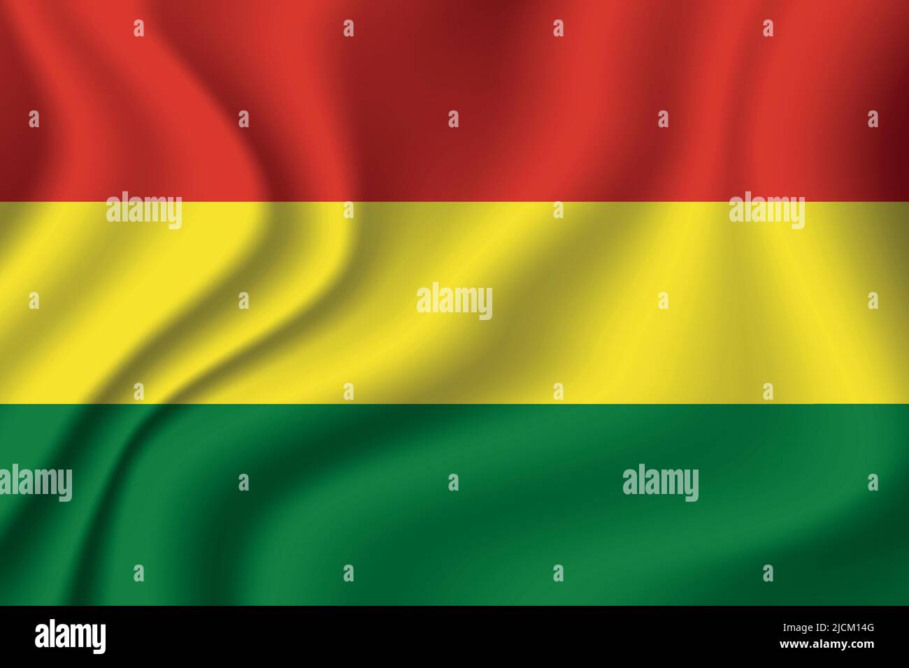 Flag of Bolivia. Bolivian national symbol in official colors. Template
