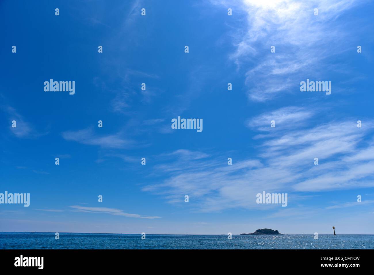 Island, Sky, Sea and Cloud Stock Photo Alamy
