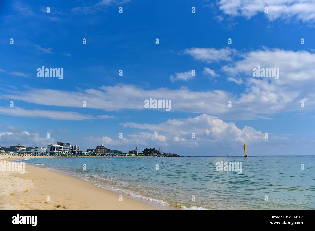 Summer beach in Korea Stock Photo
