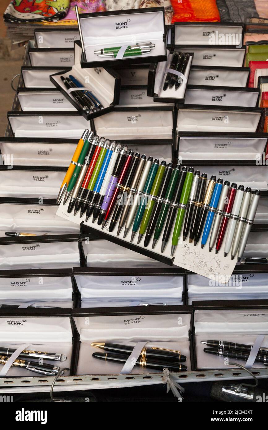 Counterfeit goods, fake pens purporting to be Mont Blanc brand pen, for