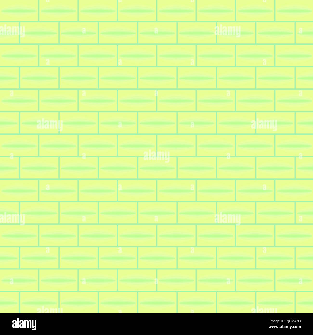 Brick wall green colorful backgrounds wallpaper decoration pattern seamless vector illustration Stock Vector