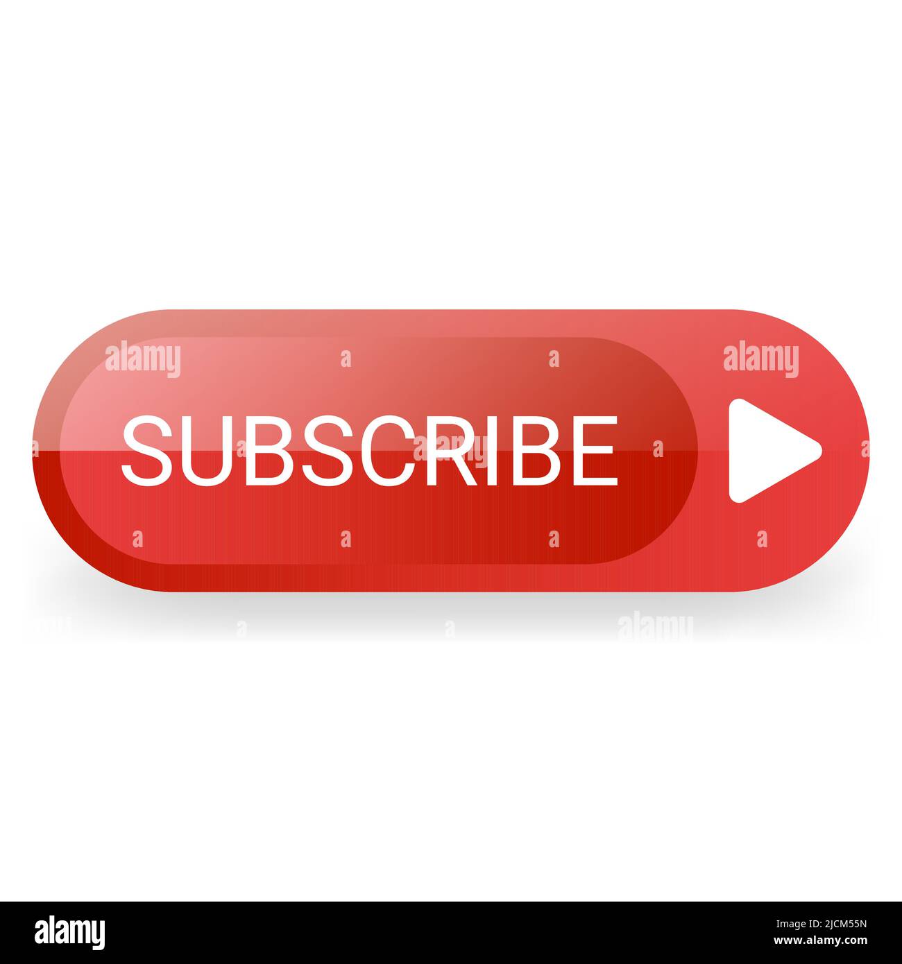 Red button subscribe social media video stock vector image art alamy