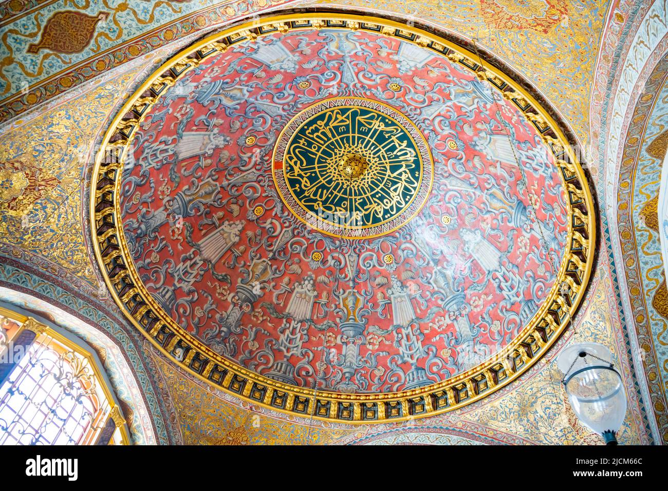 Istanbul, Turkey - May 28, 2022: Interior of Topkapi Palace, detail and ...