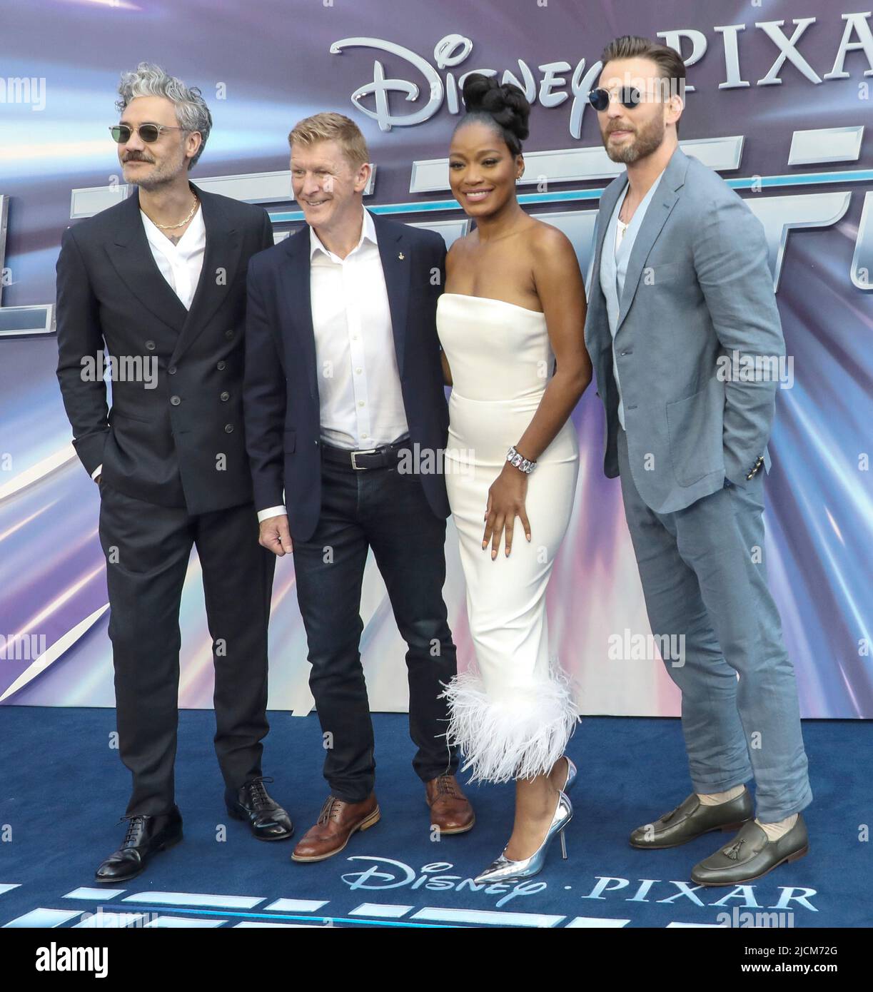 Photo Must Be Credited ©Alpha Press 085001 13/06/2022 Taika Waititi, Tim Peake, Keke Palmer and Chris Evans at the Lightyear Premiere held at Cineworld Cinema in Leicester Square, London. Stock Photo