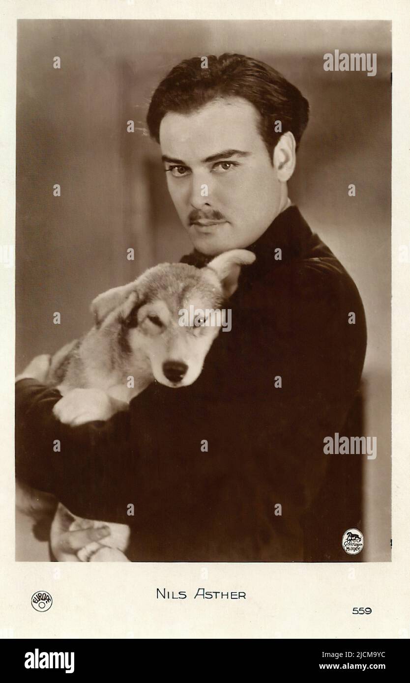 Portrait of Nils Asther 003 - Silent Hollywood era Stock Photo