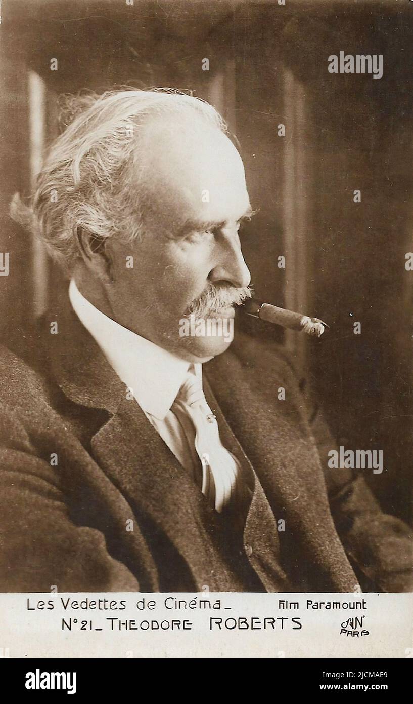 Portrait of Theodore Roberts Silent Hollywood era Stock Photo Alamy