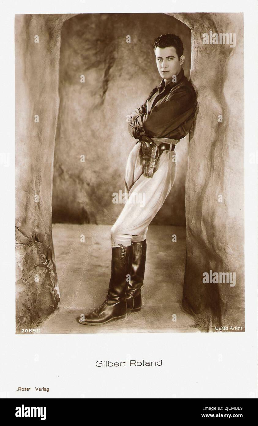 Portrait of Gilbert Roland - Silent Hollywood era Stock Photo - Alamy