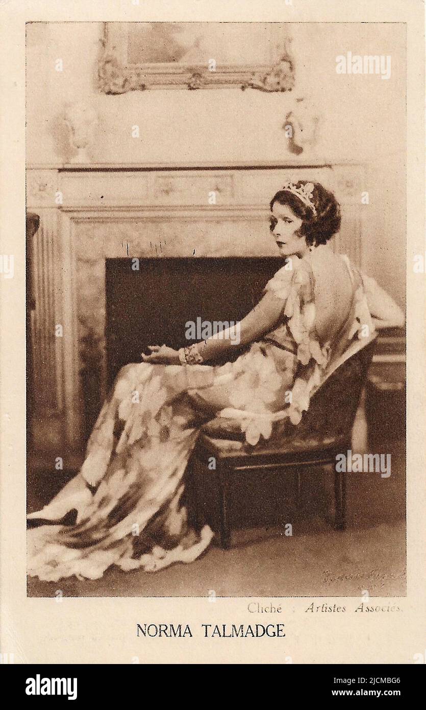 Portrait of Norma Talmadge 00011 Silent Hollywood era Stock Photo Alamy