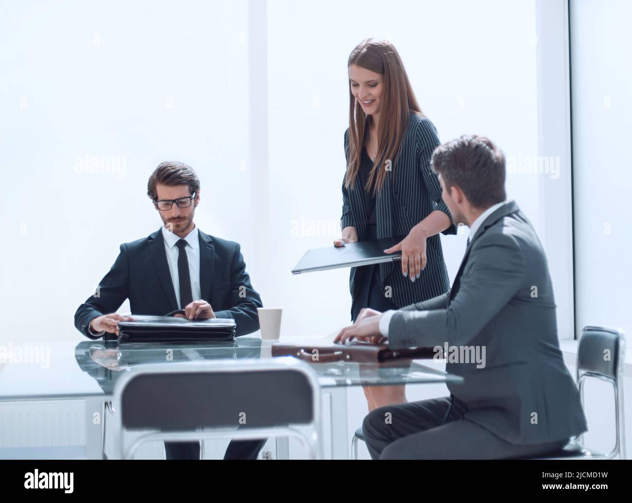 Business people preparing start hi-res stock photography and images - Alamy