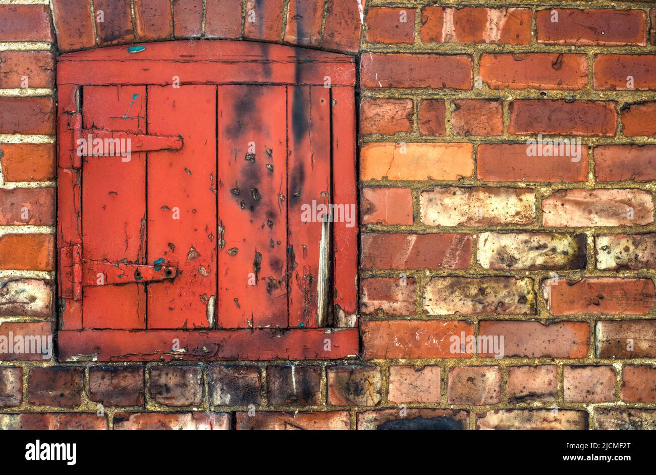 Back alley coal house door, Darlington, England Stock Photo Alamy