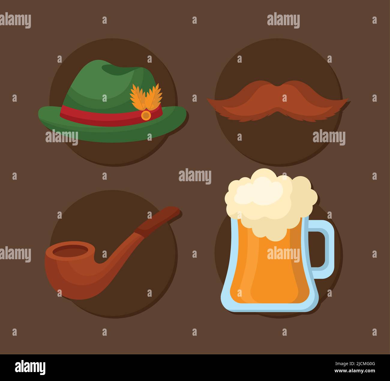 four oktoberfest icons Stock Vector Image & Art - Alamy