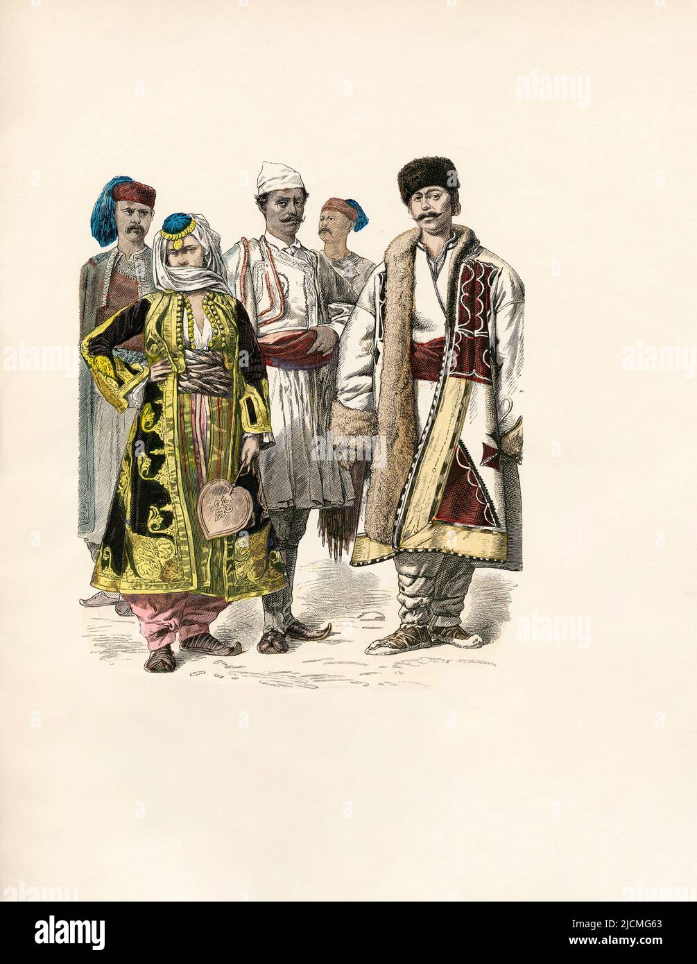 Folk Dress in European Turkey (now Parts of Albania, Yugoslavia ...