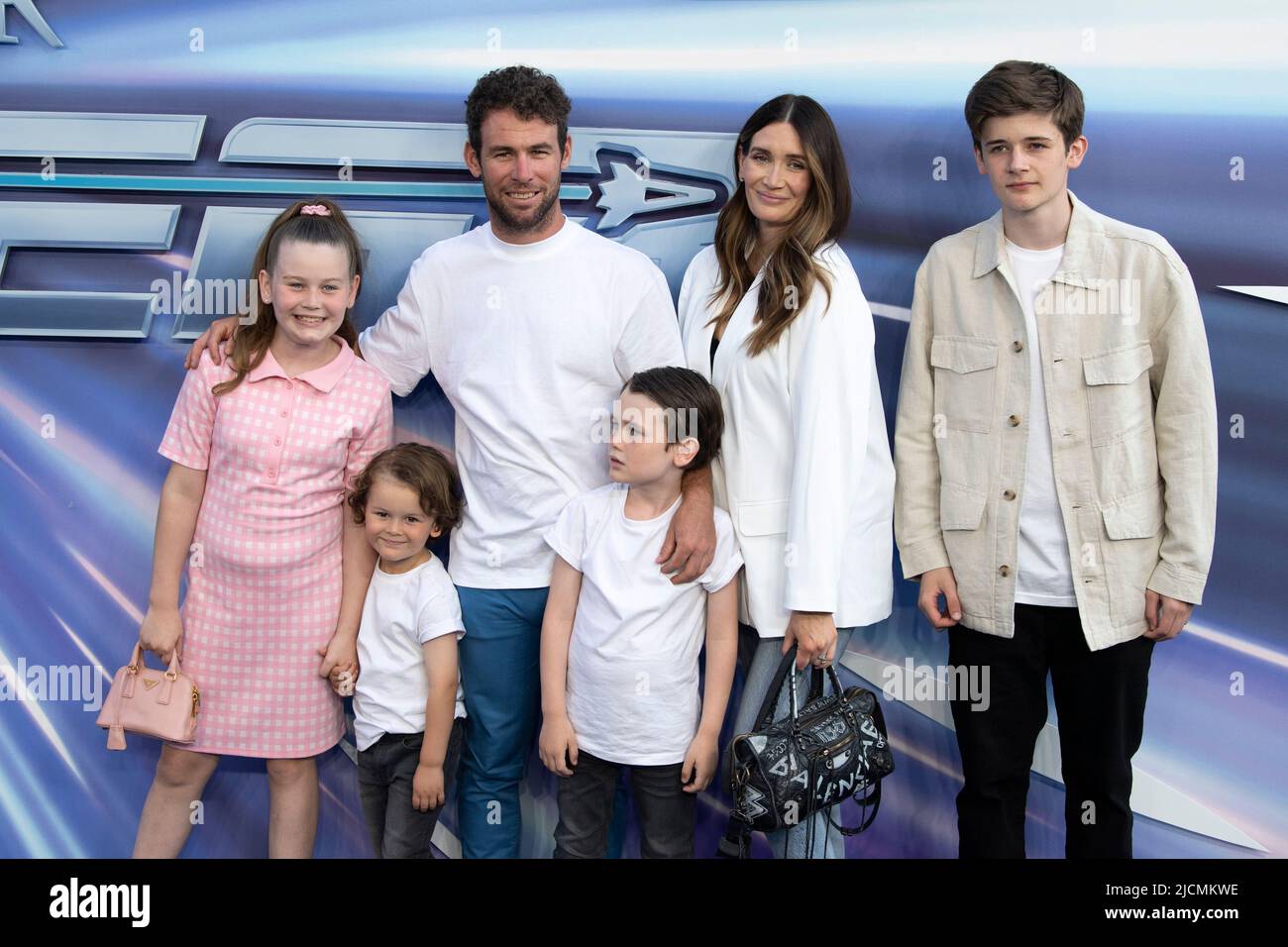 Mark Cavendish And Family Attend The UK Premiere Of Lightyear At 