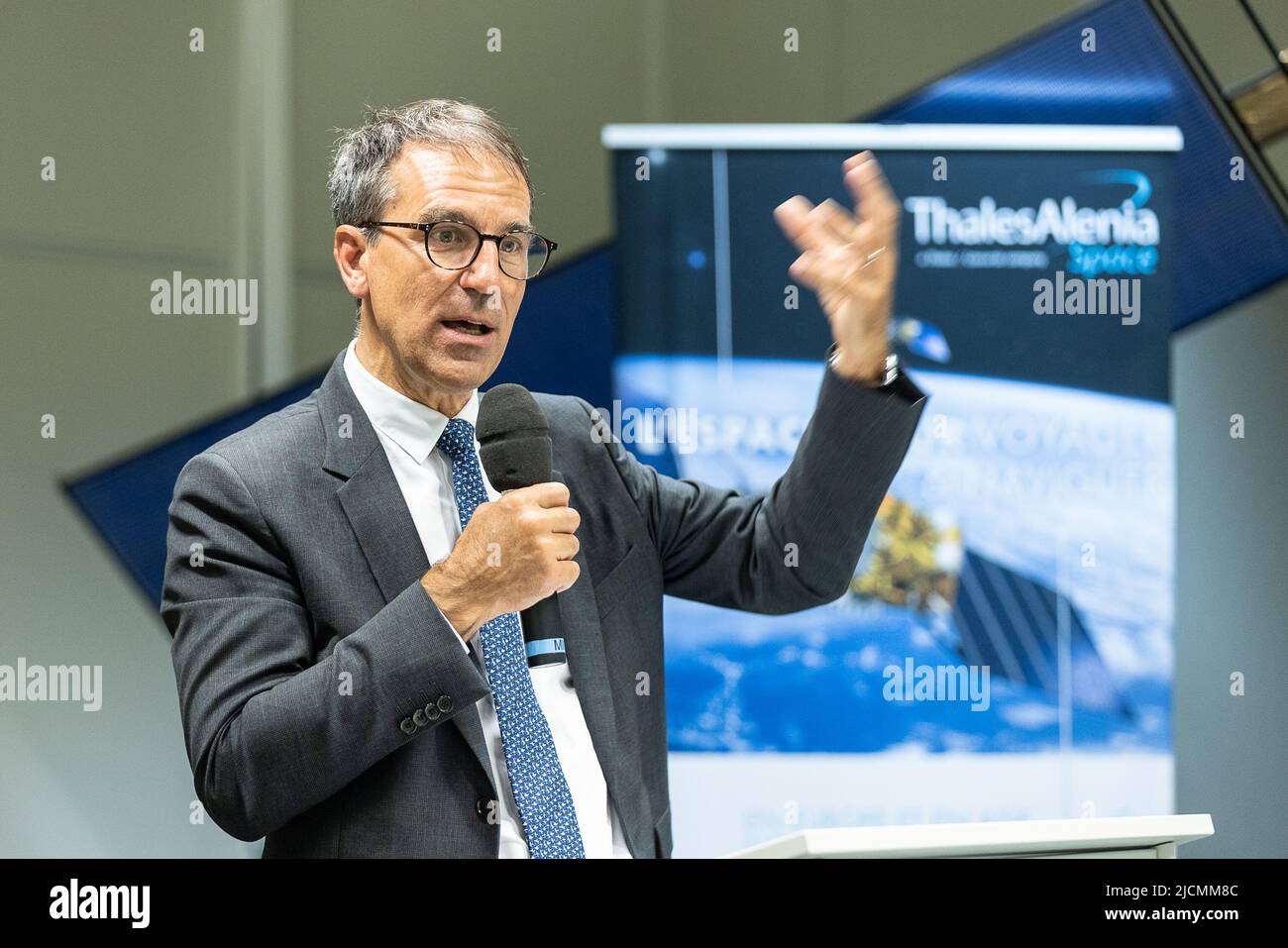 Thales Belgium CEO Alain Quevrin pictured during a visit to Thales ...