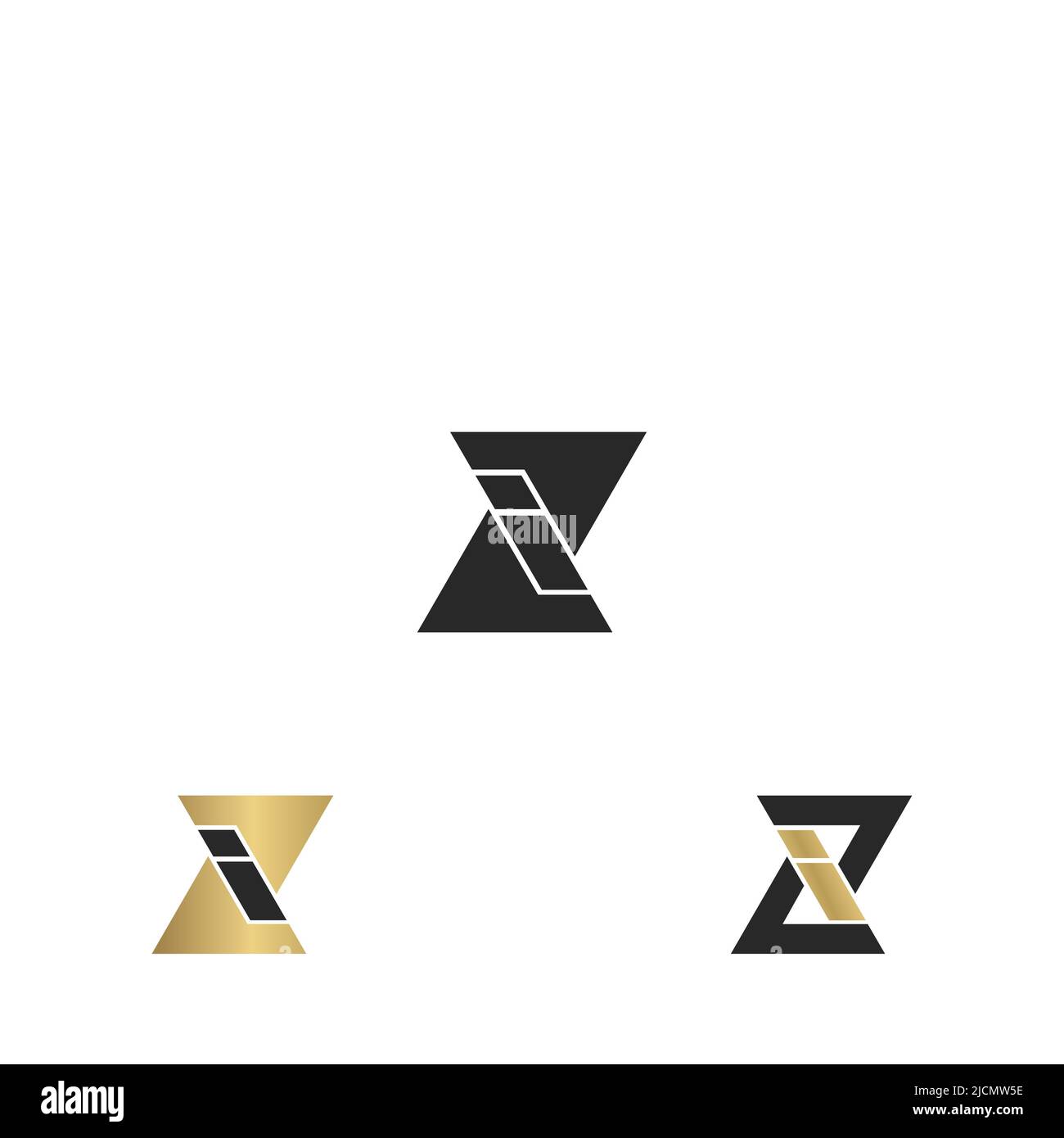 Alphabet letters Initials Monogram logo IZ, ZI, Z and I Stock Vector ...