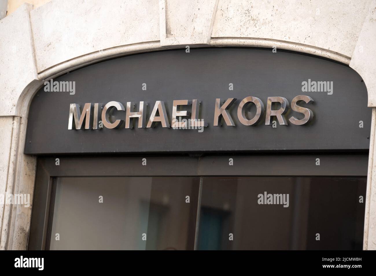 A shop sign of MICHAEL KORS, on May 07, 2022 in Roma, Italy. Photo by David  Niviere/ABACAPRESS.COM Stock Photo - Alamy